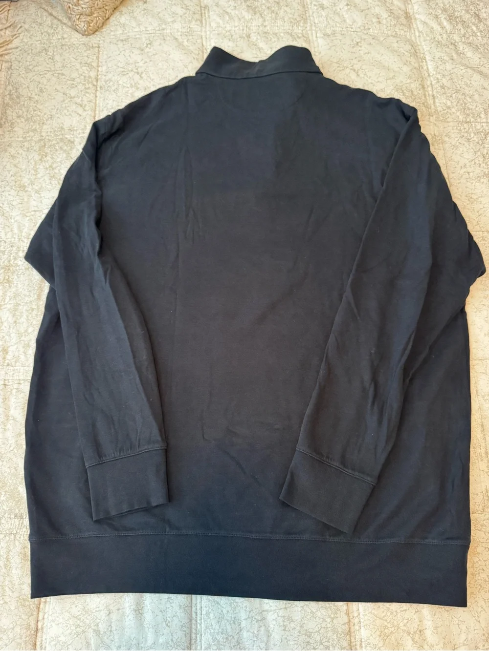 Polo Ralph Lauren Black Quarter-Zip Pullover Size XLT